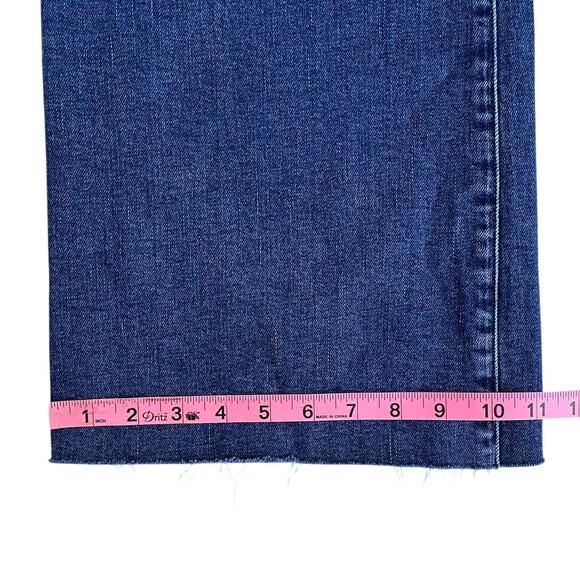 Madewell Mid-Rise Kick Out Jeans Dark Blue Size 22W - Picture 12 of 16